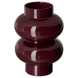 PÄRLHÄGG Vaza, smeđe-crvena, 22 cm