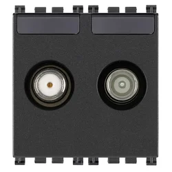VIMAR ARKÉ TV-RD-SAT JEDNOS.2 IZLAZA 2M TV/SAT ANTRACIT VI19302.01