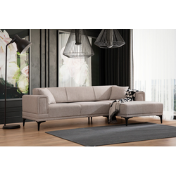 Atelier del Sofa Ugaona garnitura Horizon 85x43x207cm Svetlobraon