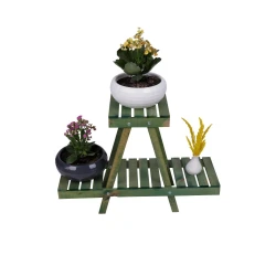 Aberto Design 212 Y Set od 3 saksije sa postoljem, Zeleni