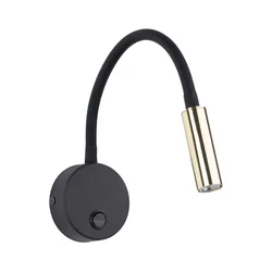 LED zidna lampa LAGOS 1xG9/3W/230V crna/zlatna