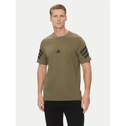 adidas Majica Future Icons 3-Stripes JD4876 Zelena Regular Fit