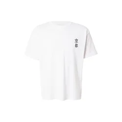 JACK & JONES Majica JJBOYE temno rjava / bela