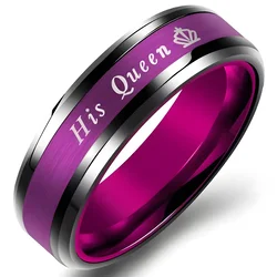 Prsten My Queen - Crna / Ljubičasta / 49mm KP32090