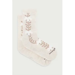 SMARTWOOL Nogavice Everyday Garden Vine progasto bež / modra
