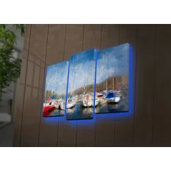 Wallity Zidna LED dekoracija 3PATDACT-9, 82 x 50 cm, Šarena