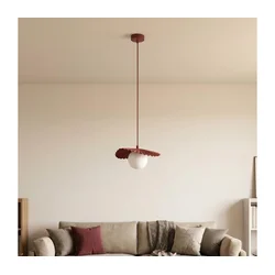 Luster na sajli FLORA 1xG9/8W/230V crvena