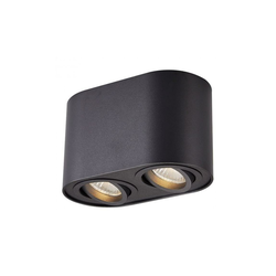 Zuma Line ACGU10-191-N - Spot svetiljka RONDOO 2xGU10/50W/230V crna