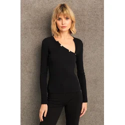 Cool & Sexy Ženska bluza Tf54, Crna