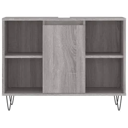 Kupaonski ormarić siva boja hrasta 80 x 33 x 60 cm drveni