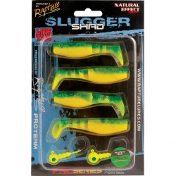 RAPTURE SLUGGER SHAD SET 75MM 7.5 I 10GR GLOWING