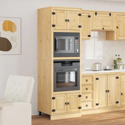 Cabinet SKI Medeno Smeđa 66 x 58 x 207 cm Čvrsto borovo drvo