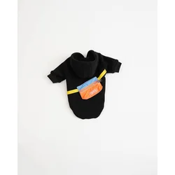 Paws & Whiskers Odelo za pse City Walk Hoodie, Crno
