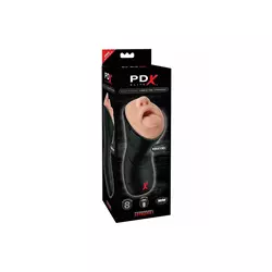 PDX Elite Deep Throat vibrirajoč masturbator