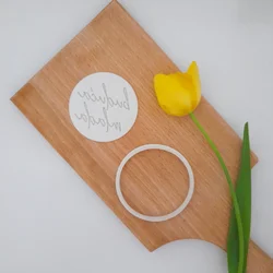 KREATIVNI SLATKIŠI Modla za kolače i ukrase Buduća mlada, Reljefna, 6 cm, Bela