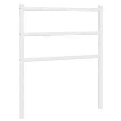 Vidaxl Kovinsko nadomestno vzglavje belo 80 cm