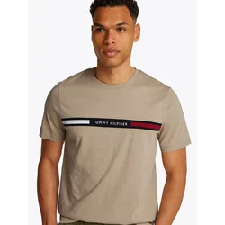 TOMMY HILFIGER Majica bež/mornarska/rdeča
