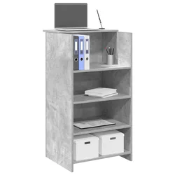 Recepcijski stol beton sivi 55x50x103,5 cm konstruirano drvo