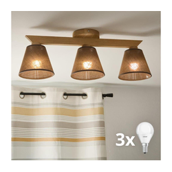Brilagi - LED Plafonski luster ANTHONY 3xE14/40W/230V hrast/braon