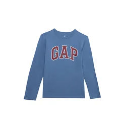 GAP Majica modra/vinsko rdeča/bela