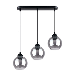 Sollux SL.1142 - Luster na sajli ALINO 3xE27/60W/230V crna