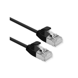 Secomp Roline U/FTP Data Center PatchCord 6A Slim LSOH crni 0.15m