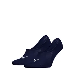 PUMA Unisex High Cut Footie Socks (2-Pack), Men, Navy, 35-38