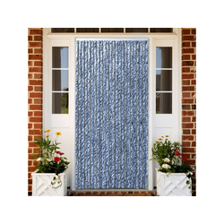 Zastor protiv muha plava i bijeli 100 x 200 cm od šenila