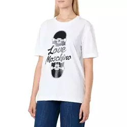 Love Moschino Ženska majica kratkih rukava W4H0628M3876-A00, Bela