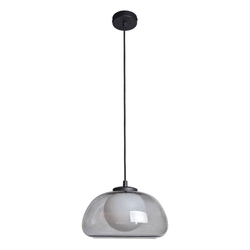 ITALUX PND-54637-1-BK-SG - Luster na sajli AINALE 1xG9/7W/230V crna/dimljeno-crna