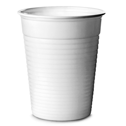 Plastični kozarci beli 200ml -100kos