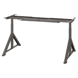IDASEN Podokvir ploče stola, tamnosiva, 146x67x76 cm