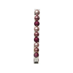 DECORIS Novogodišnje kugle za jelku 10/1 roze