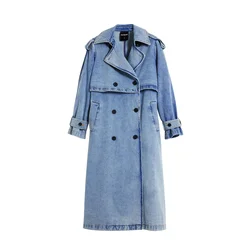 Desigual Prehoden plašč moder denim
