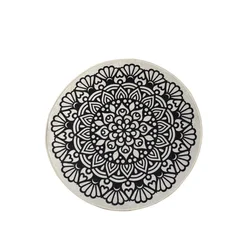 Lessentiel Maison Kupatilski otirač Kozzy, 100cm, Sivo-crni