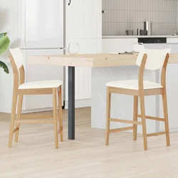 VIDAXL jedilni stol, naravna