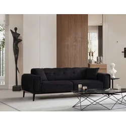 Atelier del Sofa Trosed na razvlačenje Athena 92x76x225cm Crni
