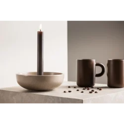 Venture Design Sveča Posh 18x6 cm bež