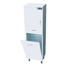 Lapino Ormar za kupatilo sa korpom za veš 120x35 Beli