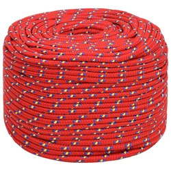 vidaXL Večnamenska uporabna vrv 8 mm 25 m Rdeča PP