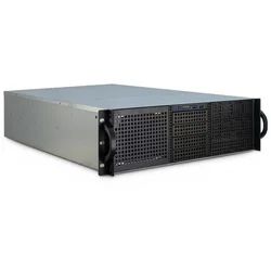 Inter-Tech 3U-30255 Rack ohišje, črna/nerjaveče jeklo