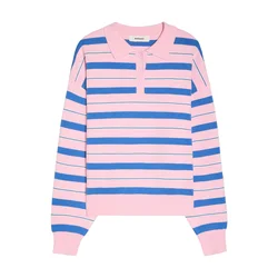 Bershka Pulover modra/roza