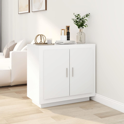 vidaXL Komoda bela 80x40x75 cm konstruiran les