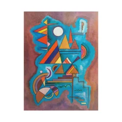 Canvas Slika na platnu Standing, Wassily Kandinsky, 90 x 120 cm