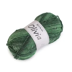 Pletena preja Olivia meliert 100 g - zelena