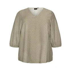 Zizzi Bluza ecru/oliva