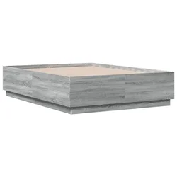 Vidaxl Posteljni okvir siva sonoma 120x190 cm inženirski les