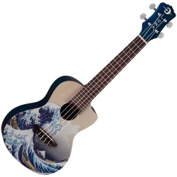 Luna Great Wave Koncertne ukulele Great Wave Art