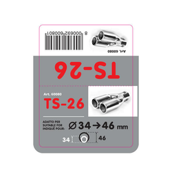 Lampa Accessories Nastavak auspuha TS-26, 37-48 mm