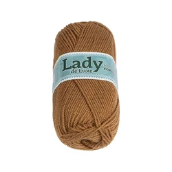 Preja LADY de Luxe - 100 g / 238 m - rjava